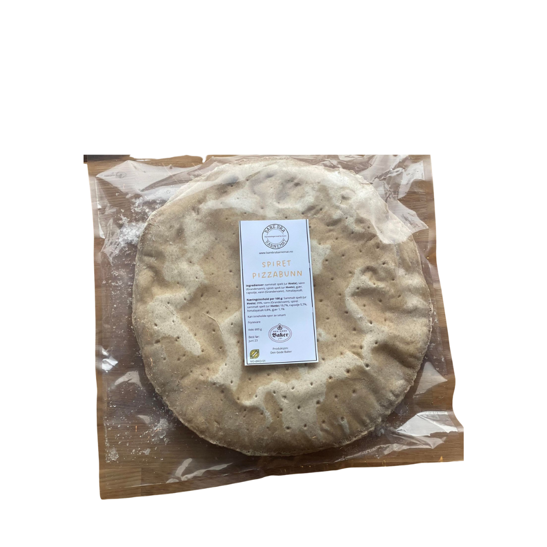 Pizzabunn med spiret spelt (2 stk) – MÅ HENTES