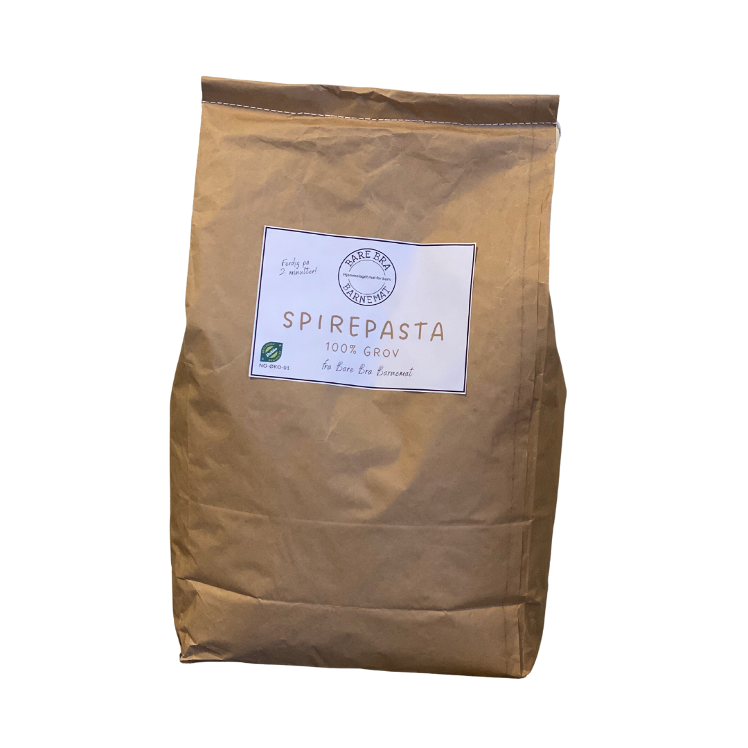 Spirepasta av spelt 100% grov (5 kg sekk)