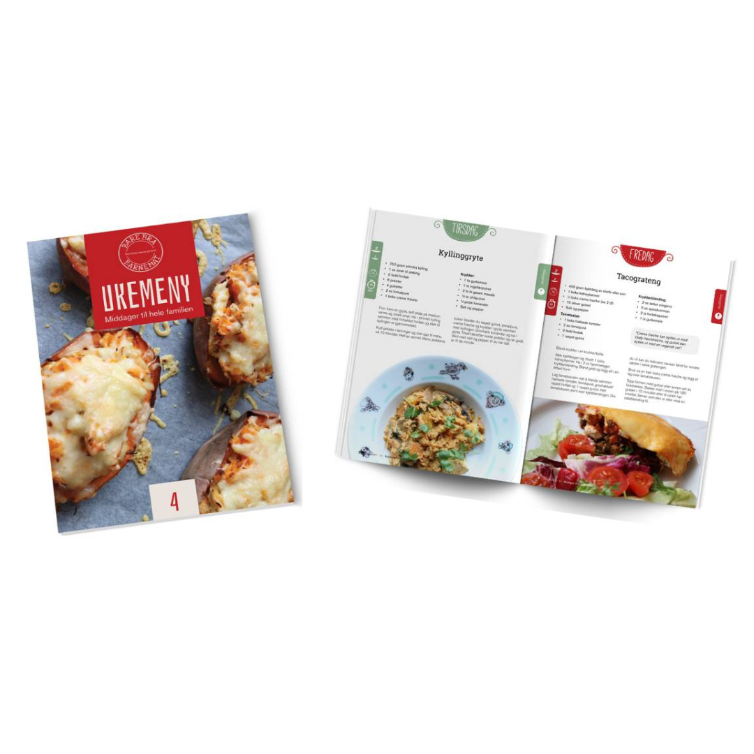 Bare Bra Barnemat ukemenyer [e-bøker] - gir deg 13 uker med middag for hele familien