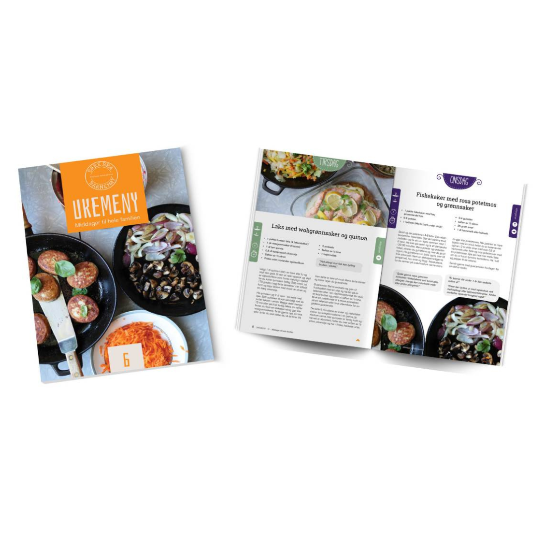 Bare Bra Barnemat ukemenyer [e-bøker] - gir deg 13 uker med middag for hele familien