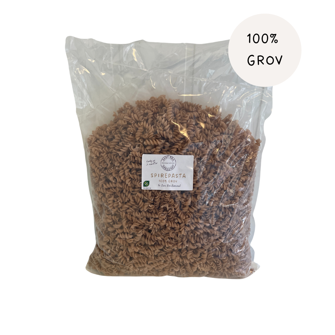 Spirepasta av spelt 100% grov (1 pose a 2 kg)