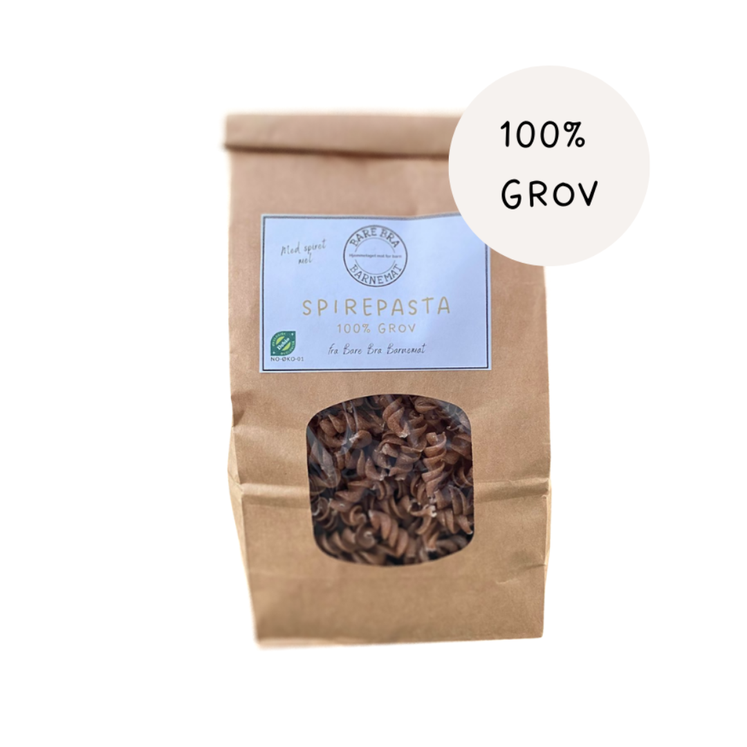 Spirepasta av spelt 100% grov (6 poser a 300 g)