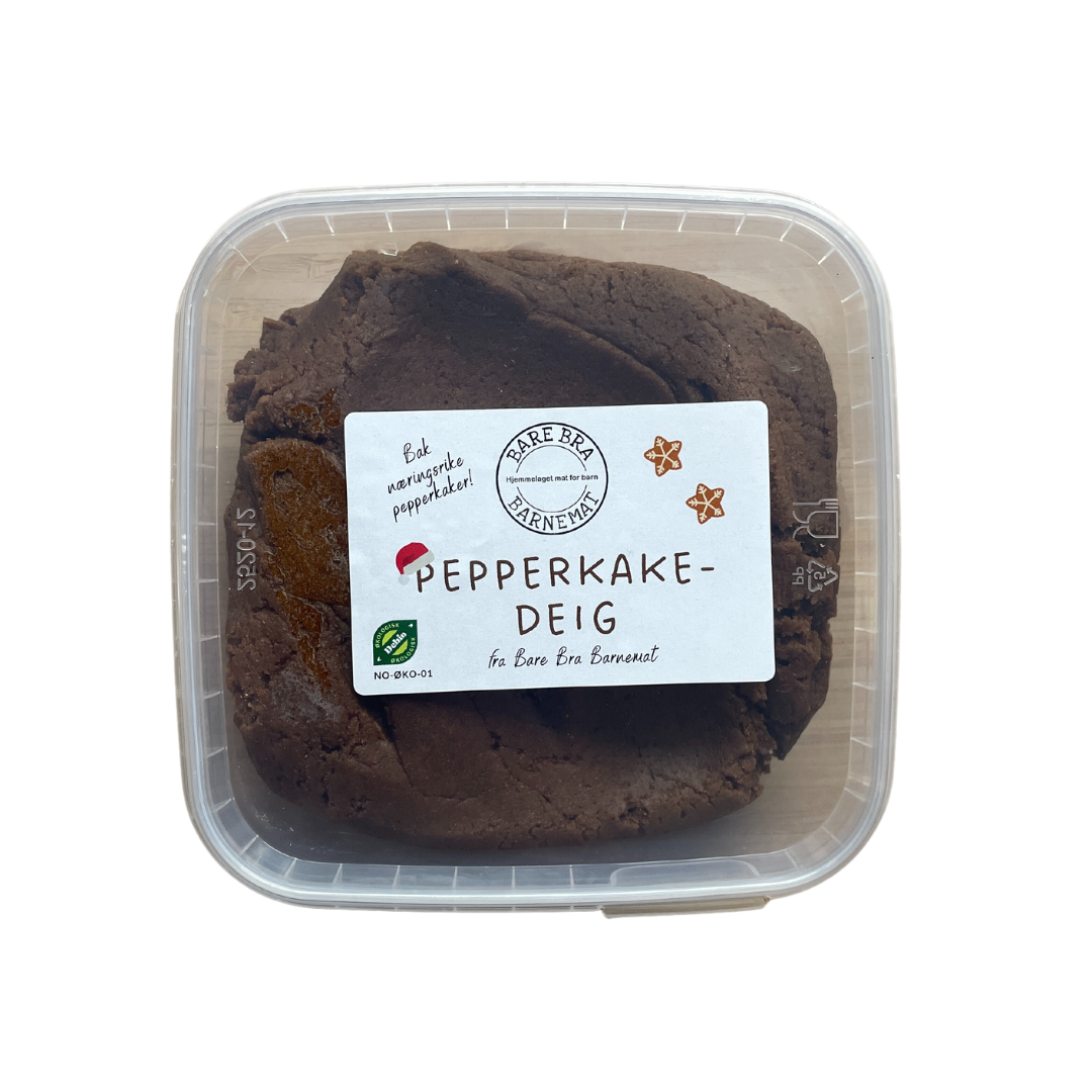 Pepperkakedeig av spelt med spiret mel (lagres kaldt)