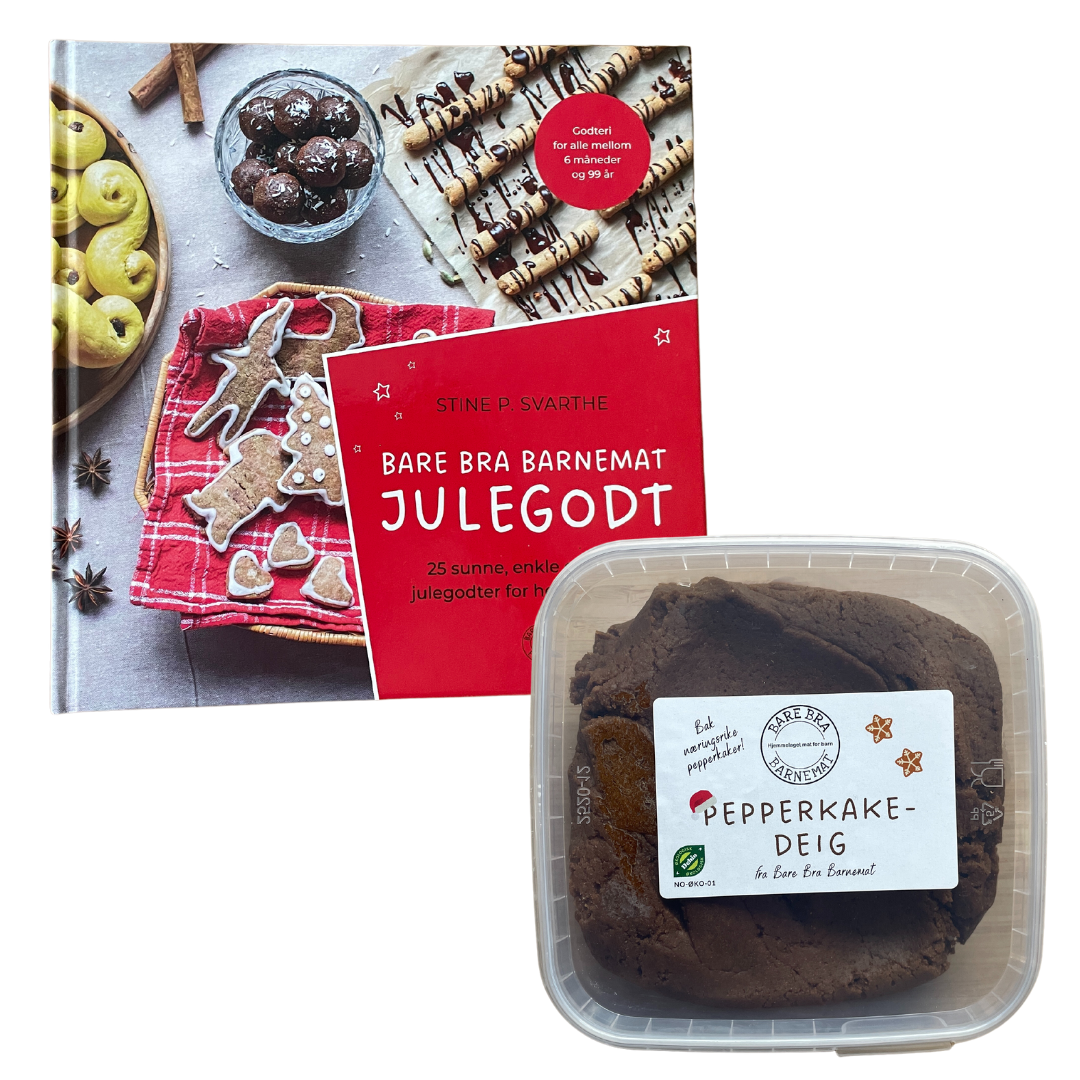 Bare Bra Barnemat julegodt + pepperkakedeig med spiret spelt