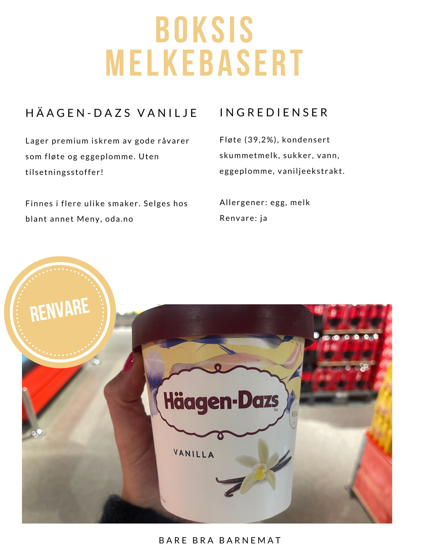 Bare Bra Barnemat - Produktguide is [e-bok]